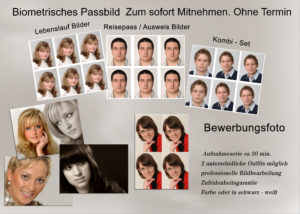 Passbilder zum sofort mitnehmen!